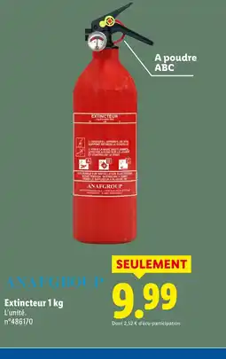 Lidl Extincteur offre
