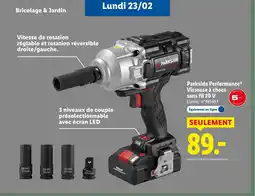 Lidl PARKSIDE Performance Visseuse à chocs sans fil 20 V offre