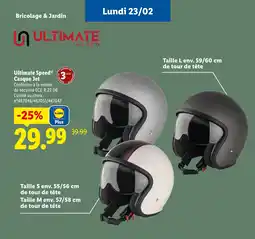 Lidl ULTIMATE SPEED Casque Jet offre