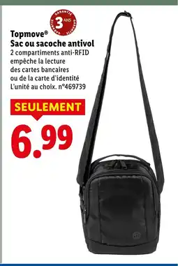 Lidl TOPMOVE Sac ou sacoche antivol offre