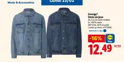 Lidl LIVERGY Veste en jean offre