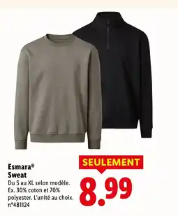 Lidl ESMARA Sweat offre