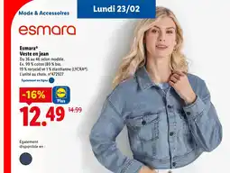 Lidl ESMARA este en jean offre