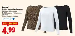 Lidl ESMARA T-shirt à manches longues offre