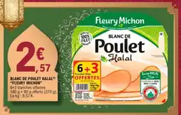 E.Leclerc FLEURY MICHON Blanc de poulet halal offre