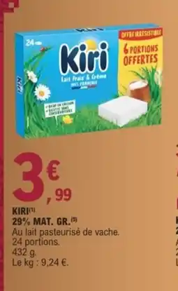 E.Leclerc KIRI 29% mat gr offre