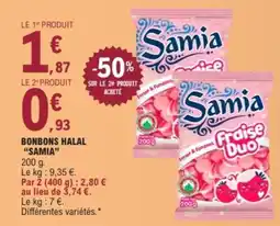E.Leclerc SAMIA Bonbons halal offre
