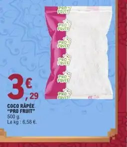 E.Leclerc PRO FRUIT Coco râpée offre