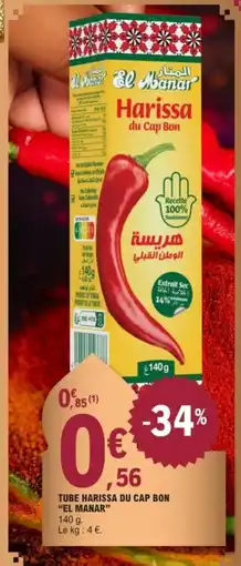 E.Leclerc EL MANAR Tube harissa du cap bon offre