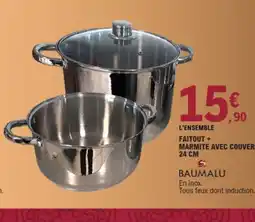 E.Leclerc Faitout + marmite avec couvercle offre