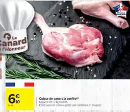 Carrefour Cuisse de canard à confire offre