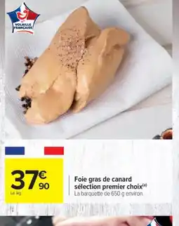 Carrefour Foie gras de canard sélection premier choix offre