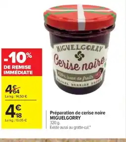 Carrefour MIGUELGORRY Préparation de cerise noire offre