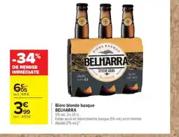 Carrefour BELHARRA Bière blonde basque offre