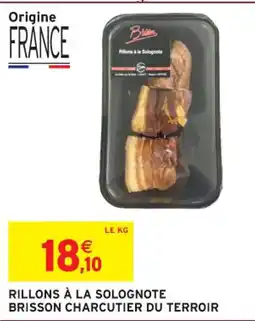 Intermarché Hyper CHARCUTIER DU TERROIR Rillons à la solognote brisson offre