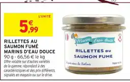 Intermarché Hyper MARINS D'EAU DOUCE Rillettes au saumon fumé offre