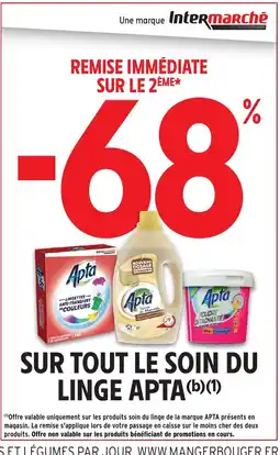 Intermarché Hyper APTA Sur tout le soin du linge offre