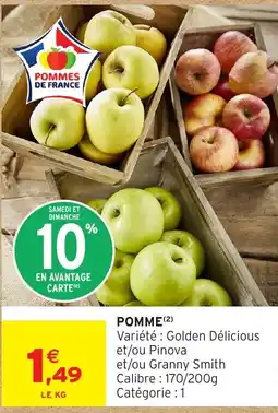 Intermarché Hyper Pomme offre