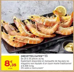 Intermarché Hyper Crevettes cuites offre
