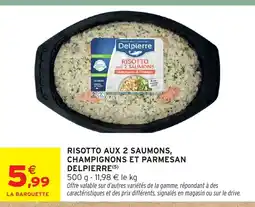 Intermarché Hyper DELPIERRE Risotto aux 2 saumons champignons et parmesan offre