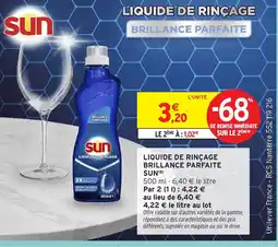 Intermarché Hyper SUN Liquide de rinçage brillance parfaite offre
