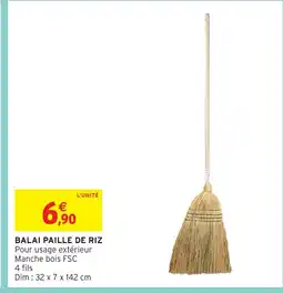 Intermarché Hyper Balai paille de riz offre