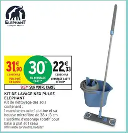 Intermarché Hyper ELEPHANT Kit de lavage neo pulse offre