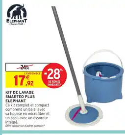 Intermarché Hyper ELEPHANT Kit de lavage smarteo plus offre