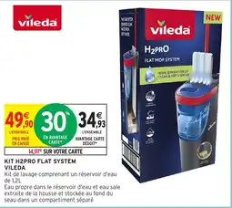 Intermarché Hyper VILEDA Kit h2pro flat system offre