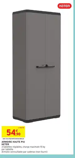 Intermarché Hyper KETER Armoire haute piu offre