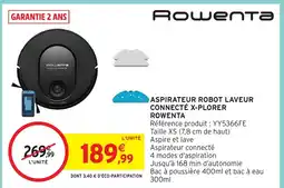 Intermarché Hyper ROWENTA Aspirateur robot laveur connecté x-plorer offre