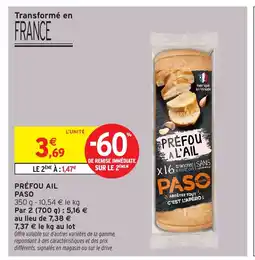 Intermarché Hyper PASO Préfou ail offre