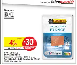 Intermarché Hyper CAPITAINE COOK Truite fumée offre