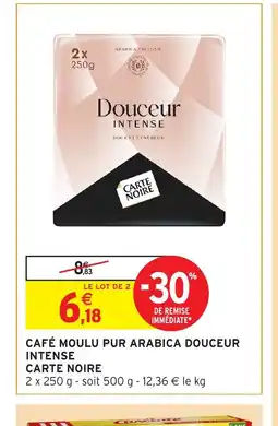 Intermarché Hyper CARTE NOIRE Café moulu pur arabica douceur intense offre