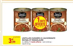 Intermarché Hyper RAYNAL ET ROQUELAURE Lentilles cuisinées à l'auvergnate offre