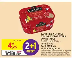 Intermarché Hyper CONNETABLE Sardines à l'huile d'olive vierge extra offre