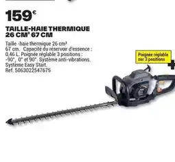 Brico Dépôt Essence - taille-haie thermique 26 cm 67 cm offre
