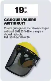 Brico Dépôt Db - casque visière antibruit offre