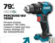 Brico Dépôt Tous - perceuse 18v 75 nim offre