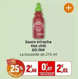 Coccinelle Express Go-tan - sauce sriracha hot chili offre