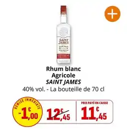 Coccinelle Express Saint james - rhum blanc agricole offre