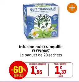 Coccinelle Express Tranquille - infusion nuit tranch offre