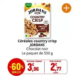 Coccinelle Express Jordans - céréales country crisp offre