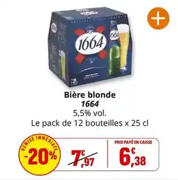 Coccinelle Express 1664 - bière blonde offre