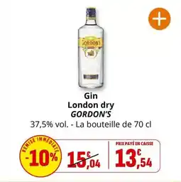 Coccinelle Express Gordon's - gin london dry offre