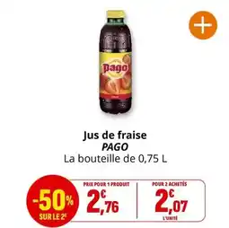 Coccinelle Express Pago - jus de fraise offre