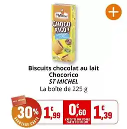 Coccinelle Express St michel - biscuits chocolat au lait chocorico offre