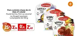Coccinelle Express Paul & louise - plats cuisinés à base de riz offre