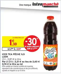 Intermarché Hyper LOOK Iced tea pêche offre