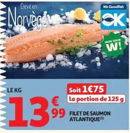 Auchan Filet de saumon atlantique offre
